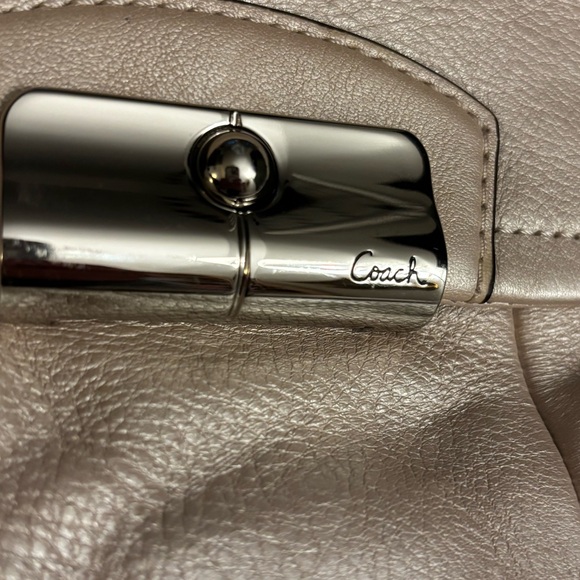 Coach Kristen purse handbag in beautiful pebbled leather. Pearlescent in EUC. - Picture 2 of 15